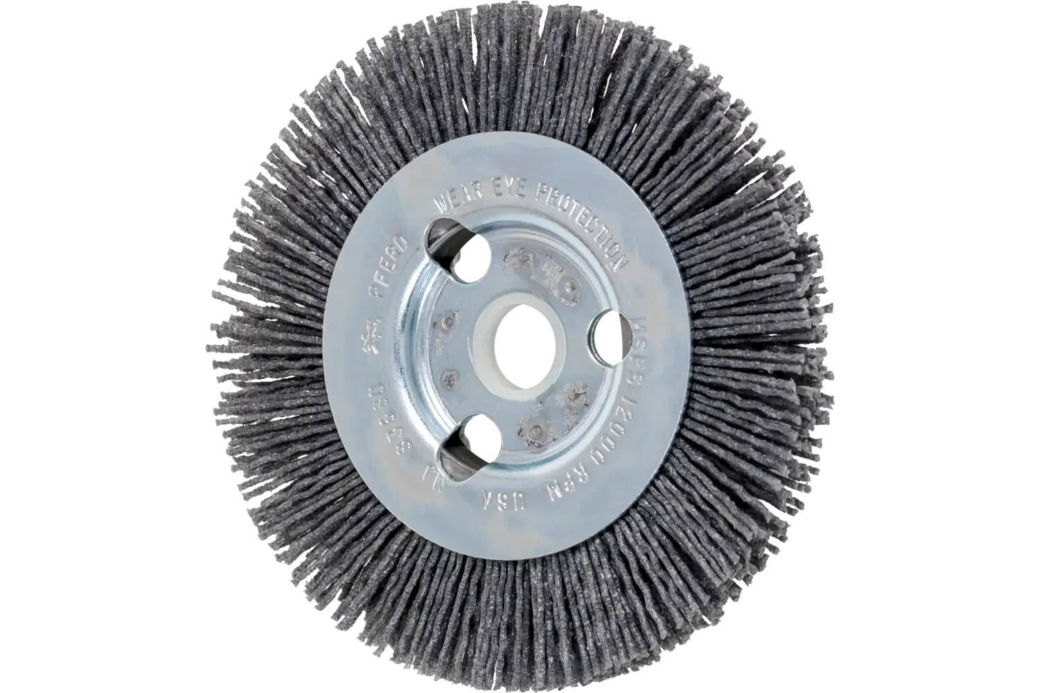 Picture of Pferd M-BRAD® High Density Wheel Brush 4" Dia .040/80 Grit SiC 5/8-1/2" Arbor